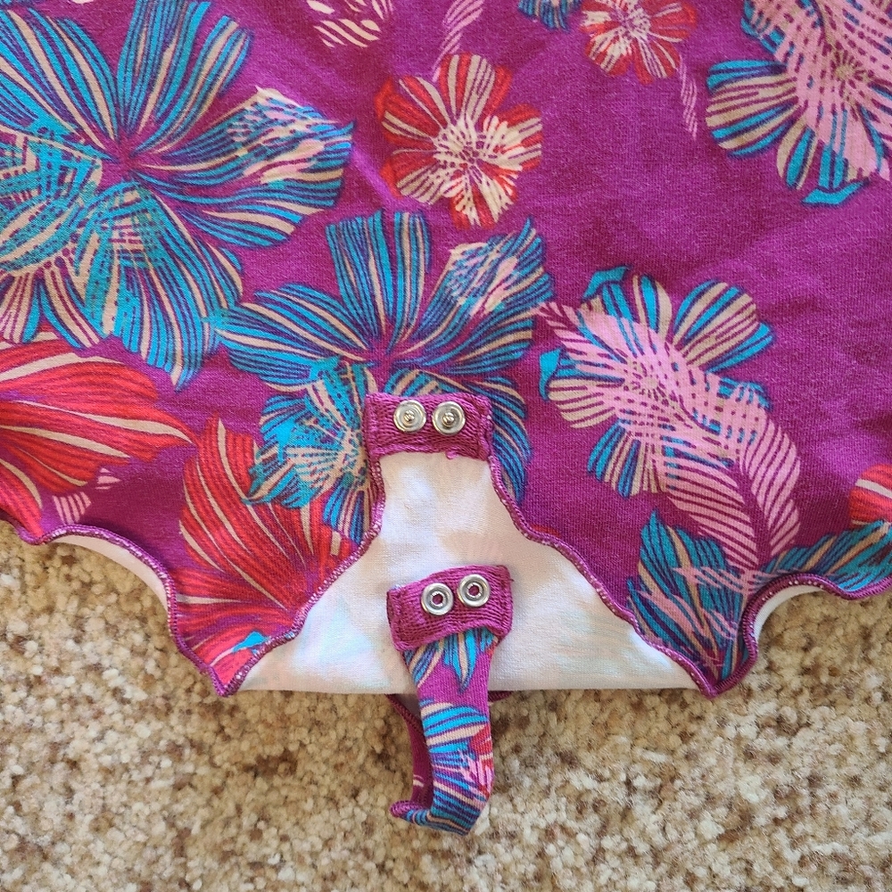 10. Free People NWT off-the-shoulder floral bodysuit - Picture 5 of 15